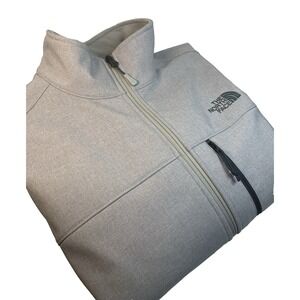 The North Face Windwall Jacket Soft‎ Shell Fleece Lined Men's M Gray Windbreaker